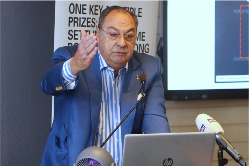 Energy expert Roudi Baroudi launches new study on Lebanon Cyprus border deal at NDU 1